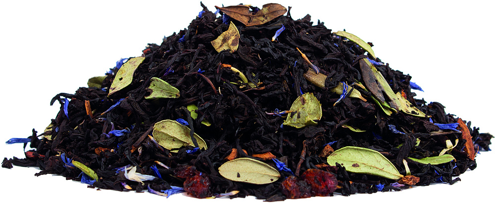 : черный чай с добавками " северный лес"